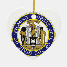 WYOMING(2) CHRISTMAS TREE ORNAMENT