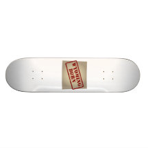 Wyoming Born - Stamp on Map Skate Board