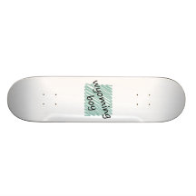 Wyoming Boy on Child's Wyoming Map Drawing Skate Board
