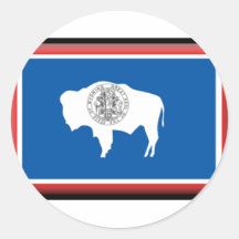 Wyoming Flag Stickers