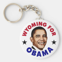 Wyoming For Obama Key Chains