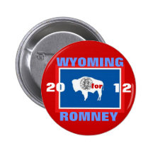 Wyoming for Romney 2012 Buttons