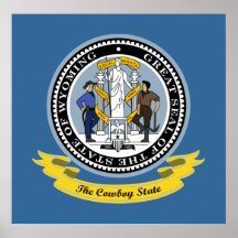 Wyoming Seal Print