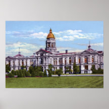 Wyoming State Capitol Cheyenne Wyoming Poster