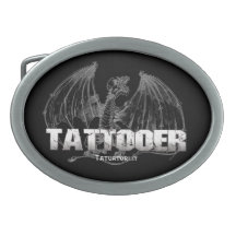 Wyvern Tattoo Oval Belt Buckles