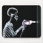 X-RAY CONSTRUCTION SKELETON DRILLING MOUSE MAT