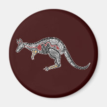 X-Ray Kangaroo Fridge Magnet