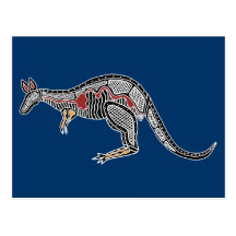 X-Ray Kangaroo Postcard