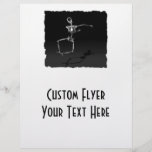 X-RAY SKELETON JOY LEAP B&W FLYER DESIGN