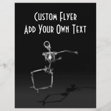 X-RAY SKELETON JOY LEAP B&W FLYERS