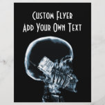 X-RAY SKELETON ON PHONE - BLUE PERSONALIZED FLYER
