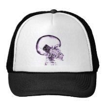 X-RAY SKELETON ON PHONE - PURPLE HATS