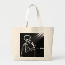 X-RAY SKELETON SINGING ON RETRO MIC - B&W BAGS