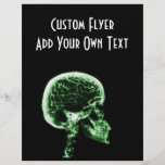 X-RAY SKULL BRAIN - GREEN FLYER