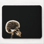 X-RAY SKULL BRAIN - ORANGE mousepads