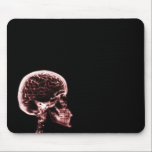 X-RAY SKULL BRAIN - RED mousepads