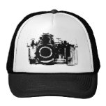 X-RAY VISION CAMERA BLACK & WHITE TRUCKER HAT