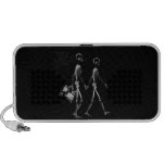 X-RAY VISION SKELETON COUPLE TRAVELING B&W MINI SPEAKER