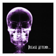 X-RAY VISION SKELETON SKULL - PURPLE ANNOUNCEMENTS