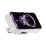 X-RAY VISION SKELETON SKULL - PURPLE iPod SPEAKER