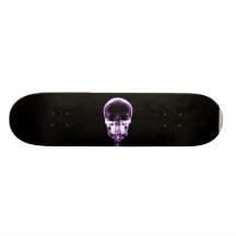 X-RAY VISION SKELETON SKULL - PURPLE SKATE DECKS