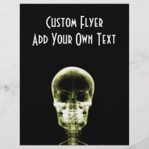 X-RAY VISION SKELETON SKULL - YELLOW FLYERS