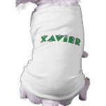 Xavier in Soccer Green Pet Tee Shirt