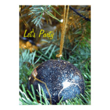 Xmas Dex, Let's Party Personalized Invites