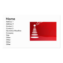 Xmas Tree Business Card
