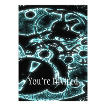 Xray Flash Mechanical Gearing Personalized Invitation