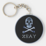 XRAY PIRATE Flag RADIOLOGY JOLLY ROGER Keychains