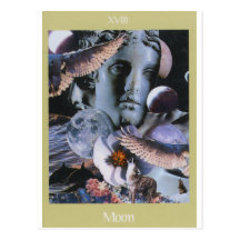 XVIII- Moon Voyager Tarot Postcards