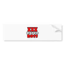 XXX Rated Boss bumper stickers