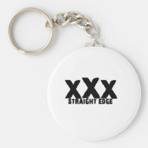 xXx Straight Edge Keychain