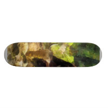 Yak Having a Snack Skate Board