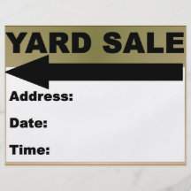 Yard Sale Flyer