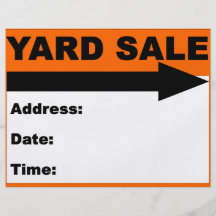 Yard Sale Flyer/Sign