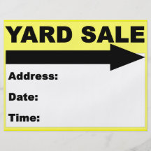 Yard Sale Flyer/Sign