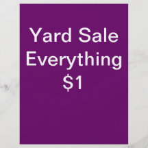 Yard Sale Flyers