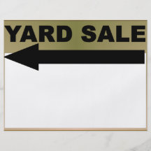 Yard Sale Sign Flyers