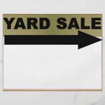 Yard Sale Sign Personalized Flyer