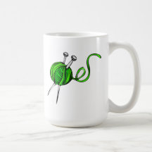 Yarn and Knitting Needles Mug