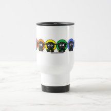 Yarnoholics Anonymous Fluffy Rainbow Sheep Coffee Mugs