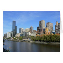 Yarra Skyline Greeting Card