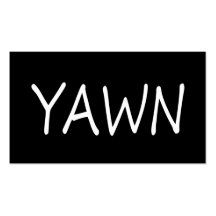 Yawn Business Cards