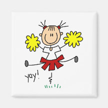 Yay Team Cheering Tshirts and Gifts Fridge Magnet