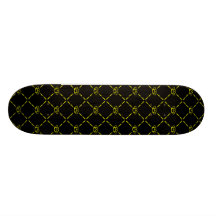 yealow death custom skateboard