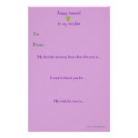 Year-end teacher thank you note stationery paper
