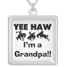 Yee Haw I'm a Grandpa T-shirts and Gifts Necklaces