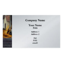 Yellow Adirondack Rocking Chairs Business Card